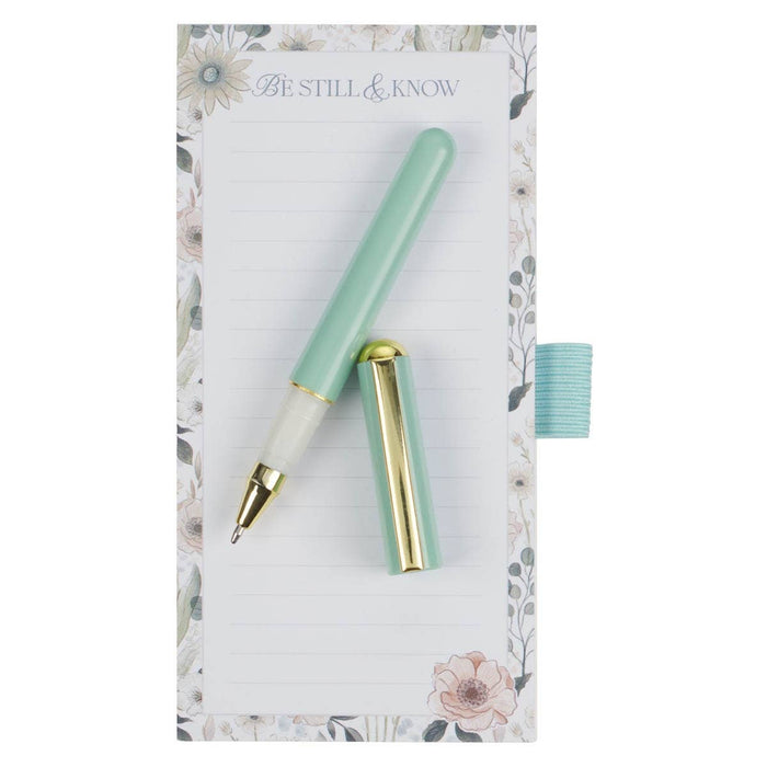 Magnetic Notepad w/pen Be Still Ps. 46:10