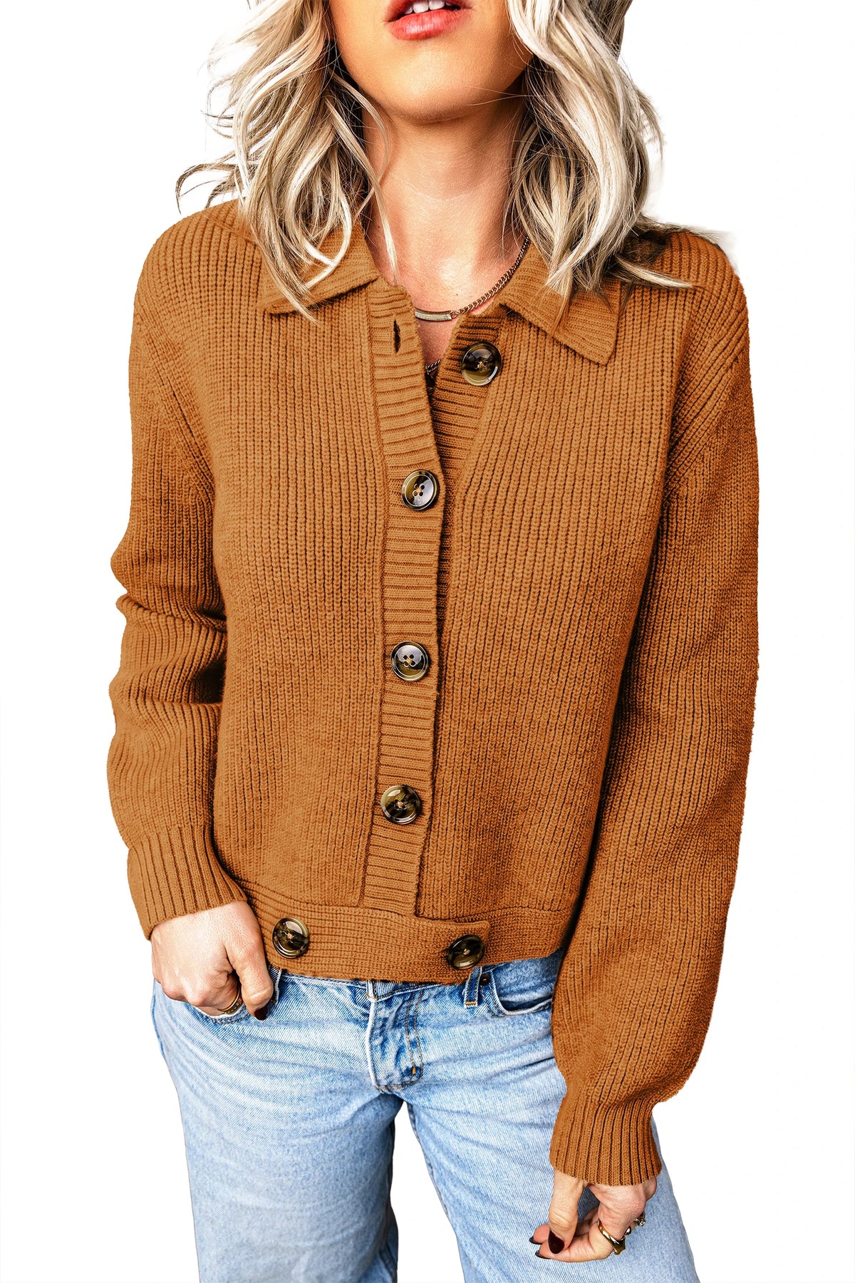 Stella Button Front Sweater