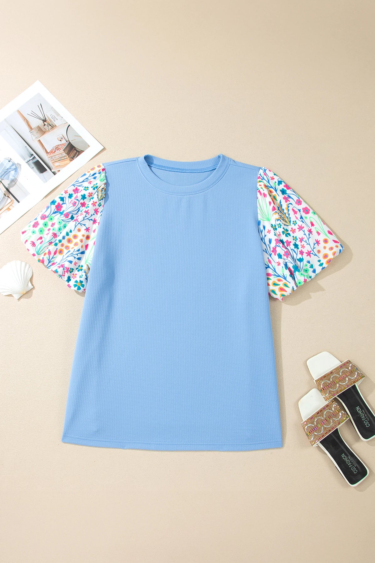 Tess Floral Sleeved Top Curvy