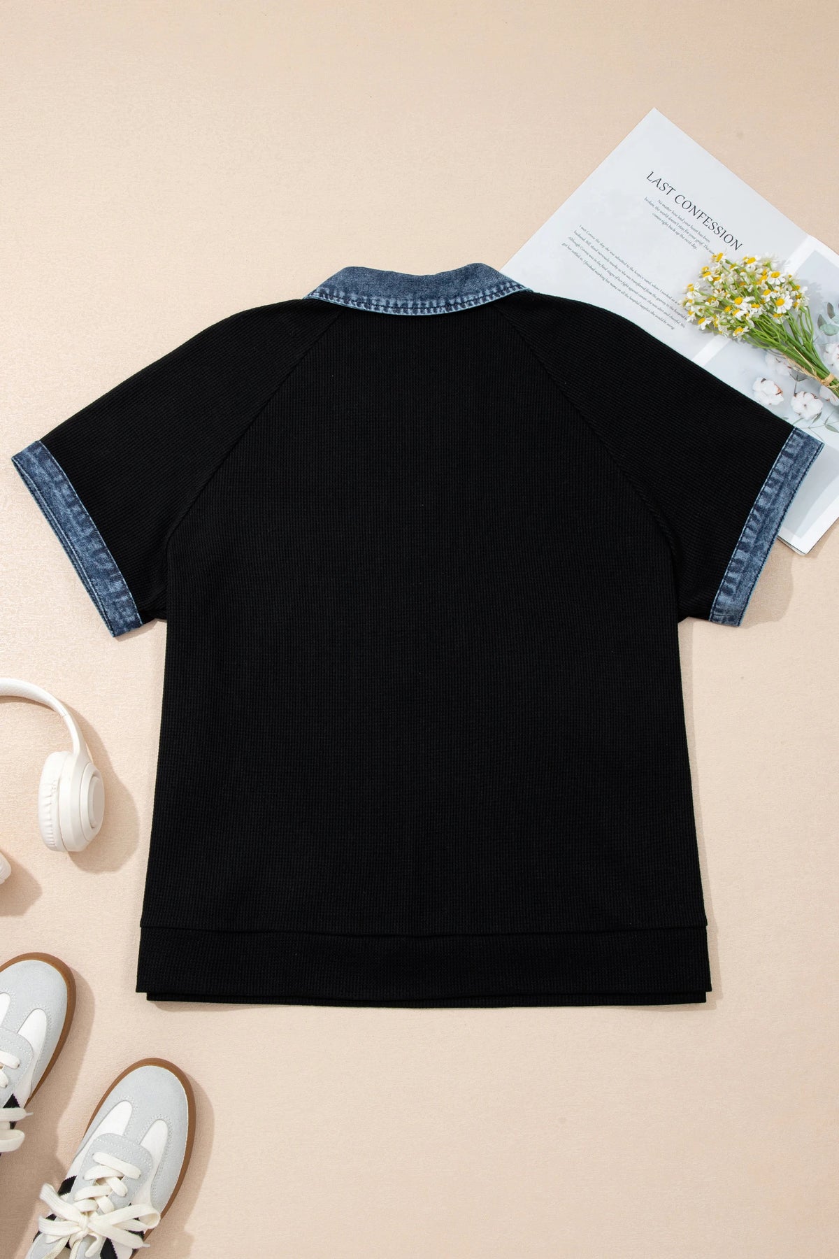 Paige Denim Trim Top Curvy