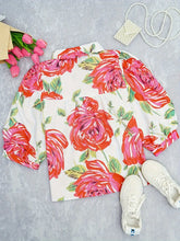 Ellis Puff Sleeve Floral Blouse