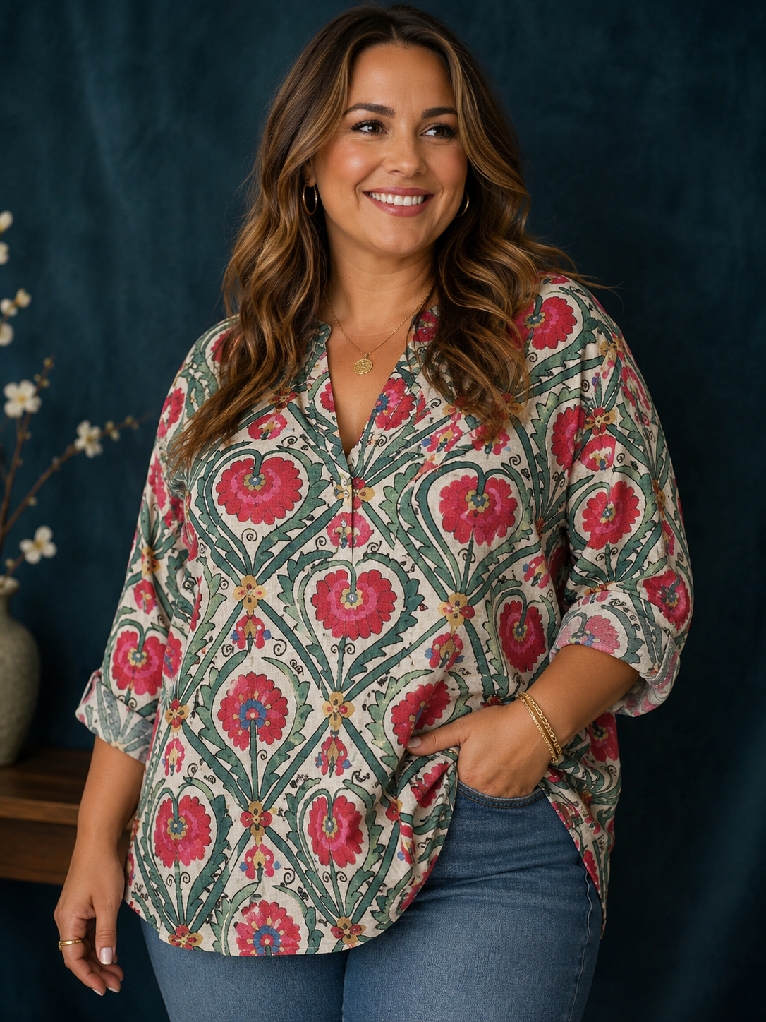 Emerson Clover Top Curvy