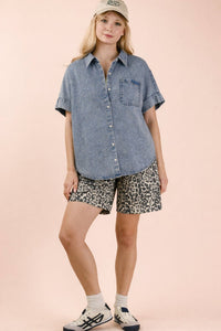 Blue Skies Oversized Top