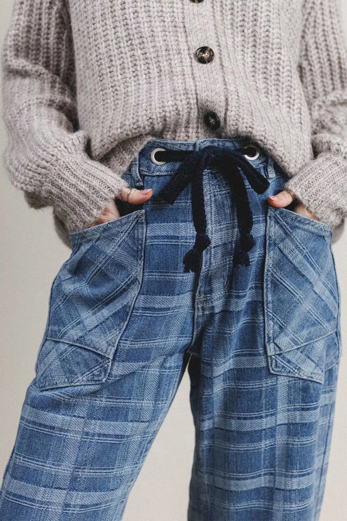Audra Plaid Jeans