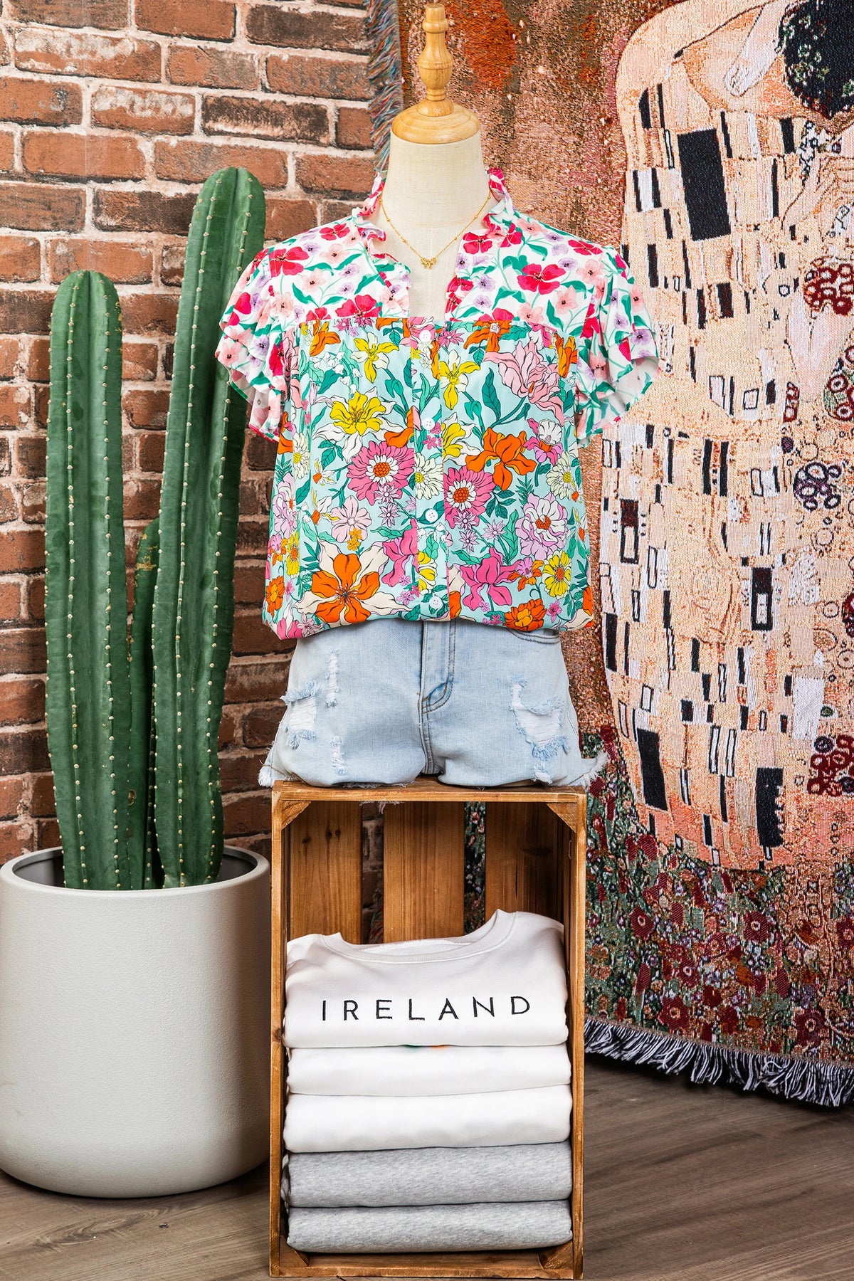 Rue Ruffled Sleeve Blouse