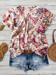 Fate Floral Blouse in Curvy