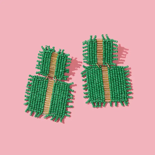 Feeling Fine Square Drop Earrings