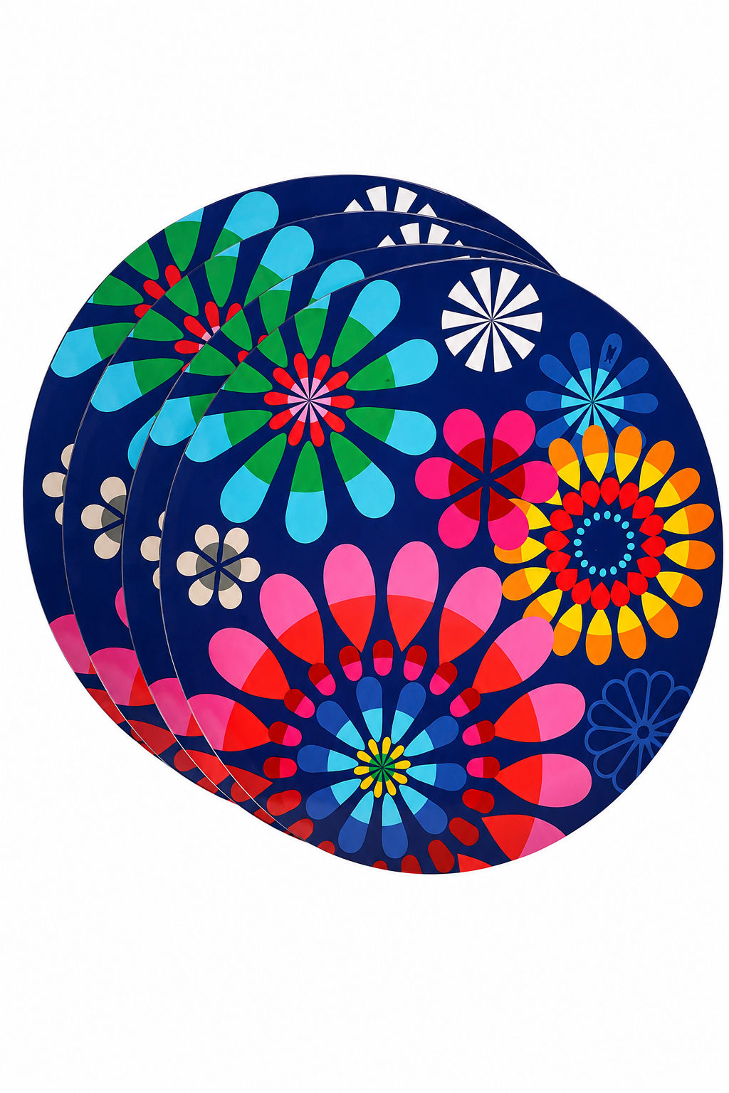 French Bull Festival 11" Dinner Plate Set Of 4