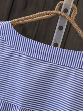 Finn Blue Stripe Top in Curvy