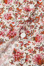 Florence Red Floral Puff Sleeve Blouse