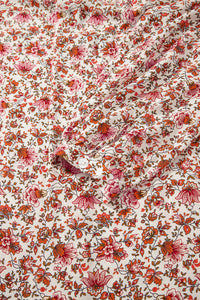 Florence Red Floral Puff Sleeve Blouse