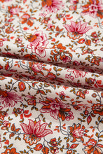 Florence Red Floral Puff Sleeve Blouse