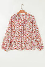 Florence Red Floral Puff Sleeve Blouse