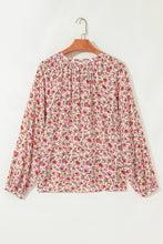 Florence Red Floral Puff Sleeve Blouse