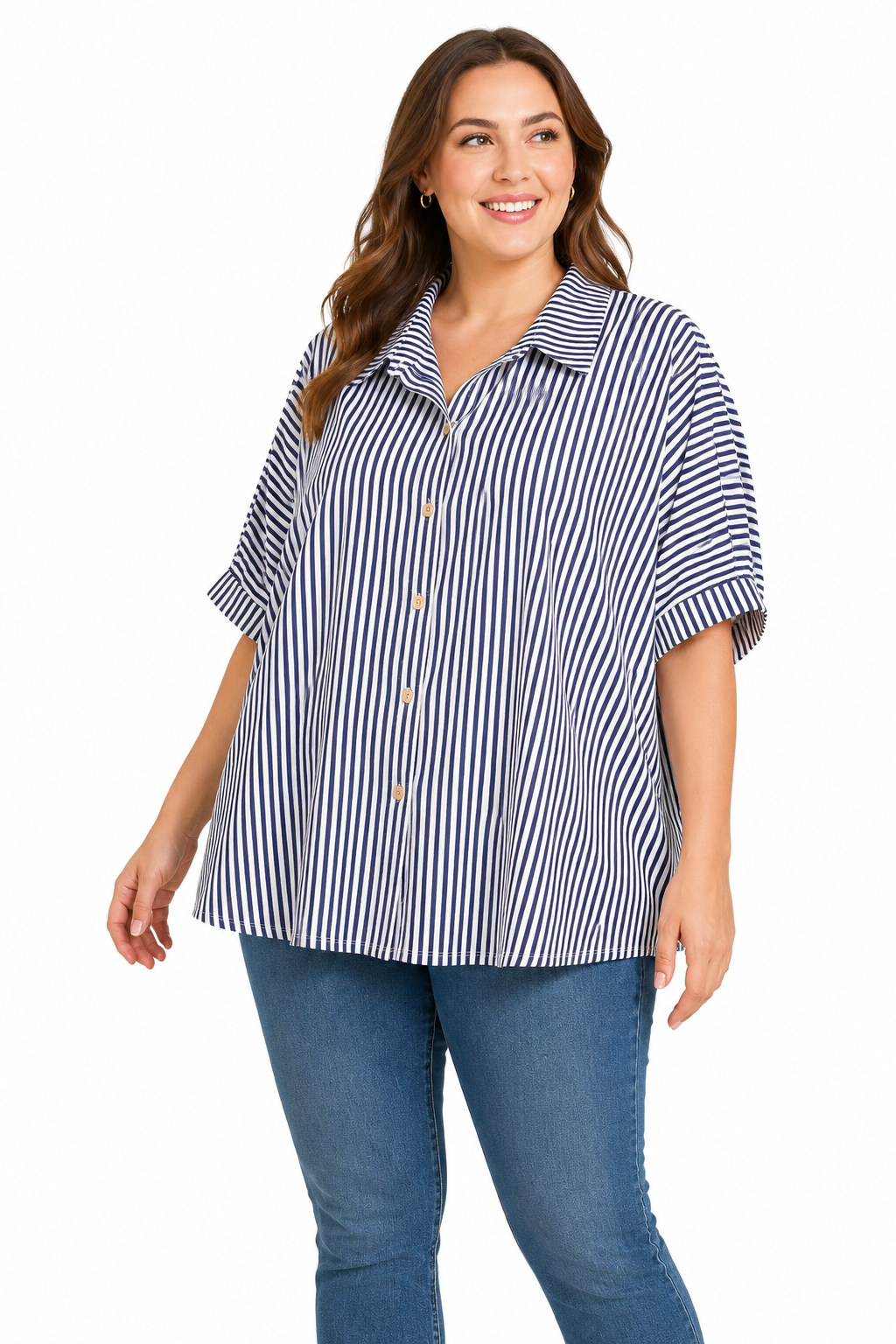 Franki Striped Top Curvy