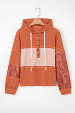 Franklin Waffle Print Drawstring Hoodie