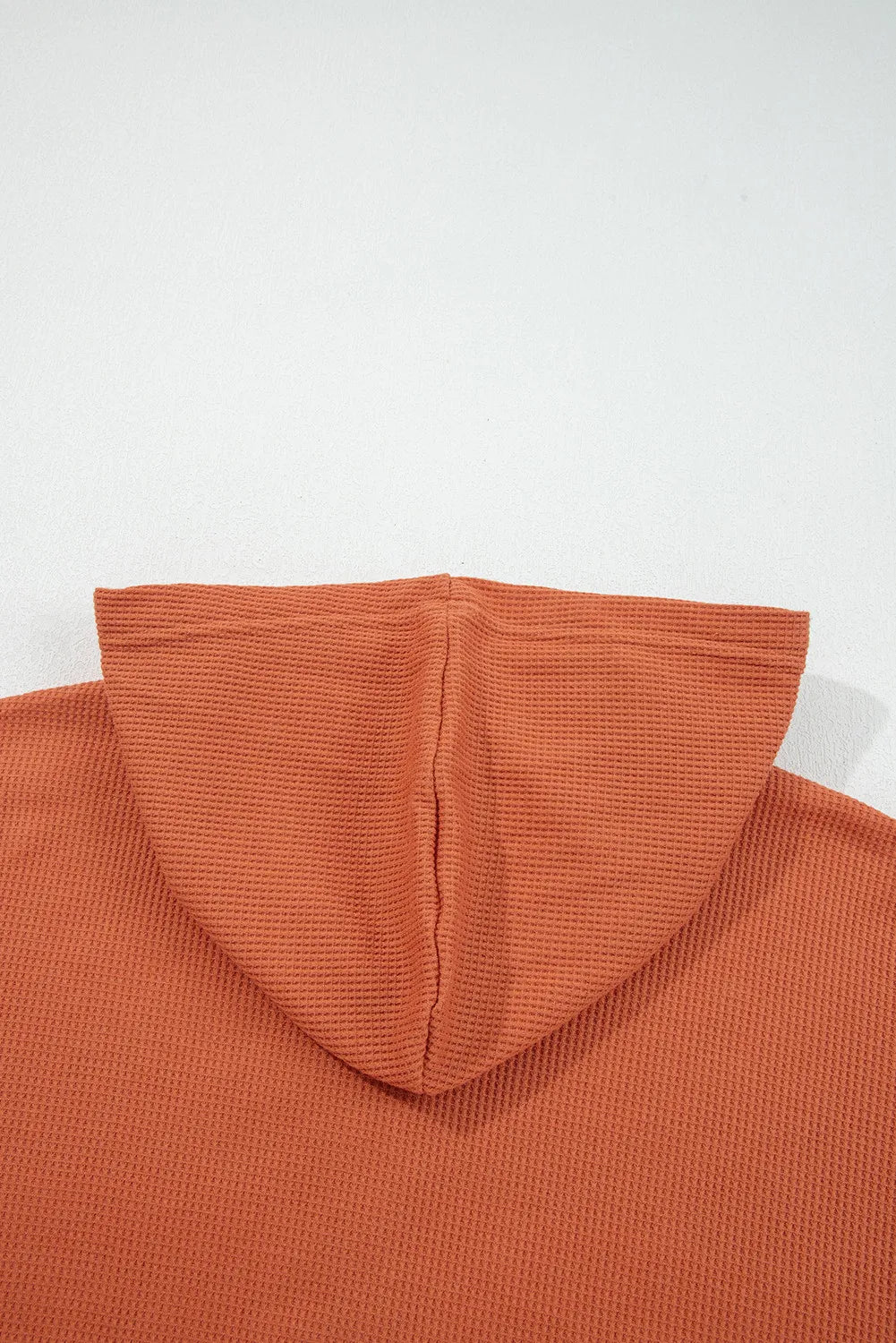 Franklin Waffle Print Drawstring Hoodie
