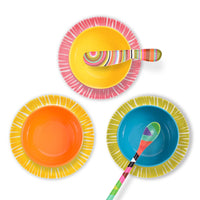 French Bull Fringe 6.5" Appetizer Plate-Set of 6