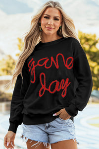 Game Day Tinsel Sweatshirt