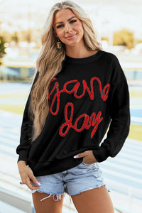 Game Day Tinsel Sweatshirt