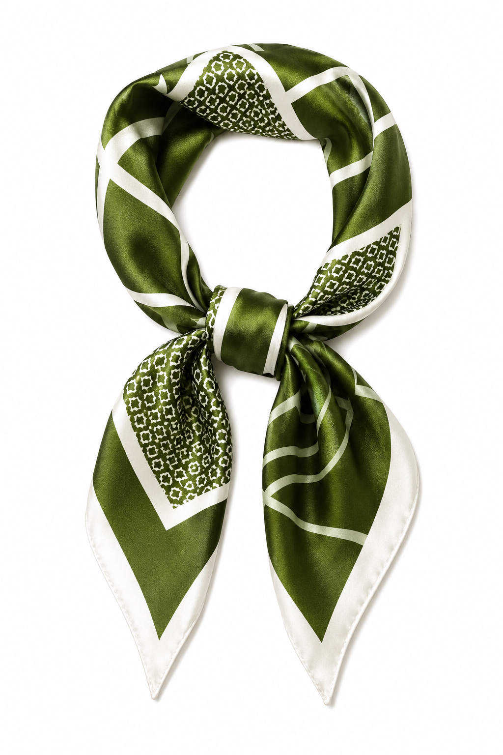 Geometric Floral Scarf