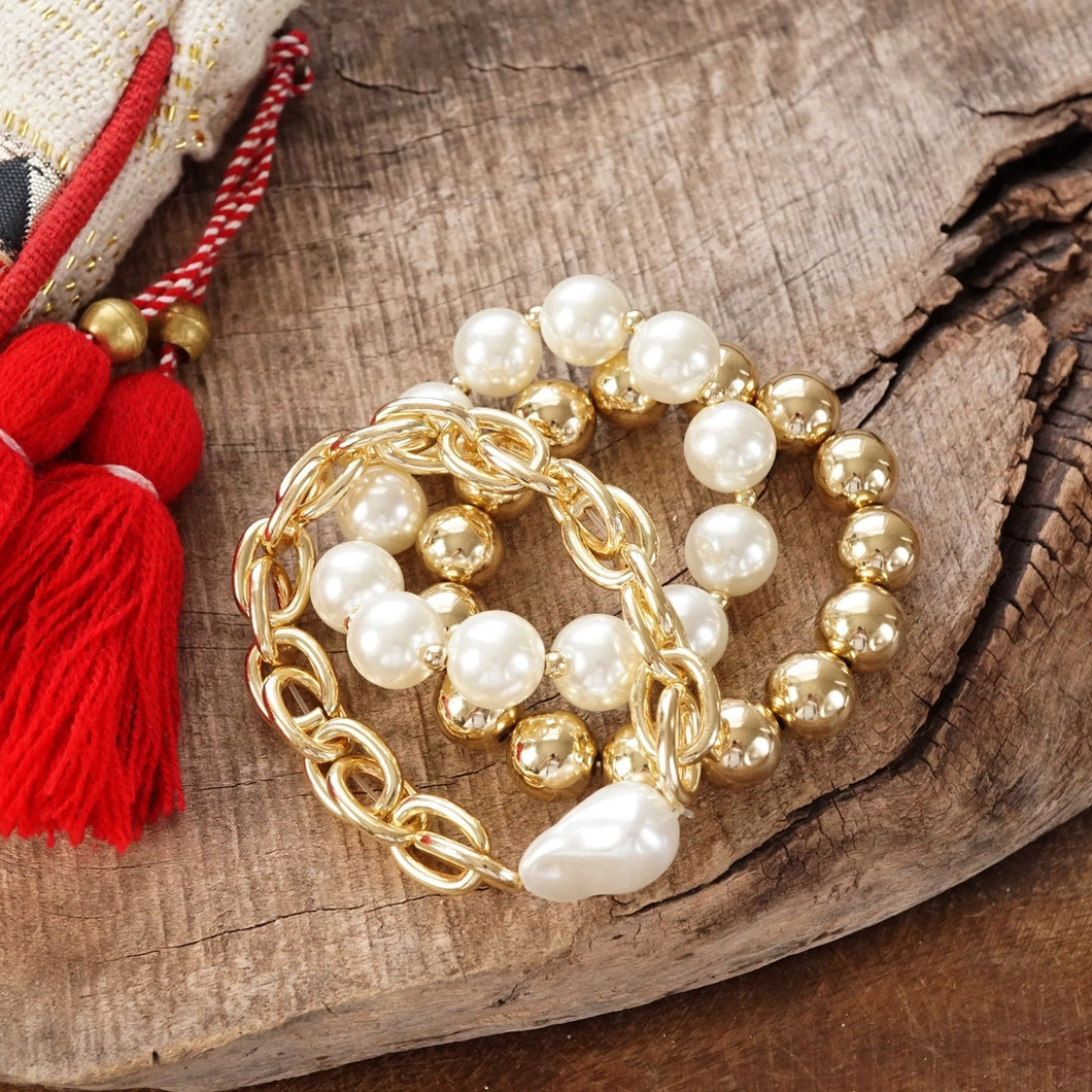 Girl Power Chunky Chain Bracelet Set