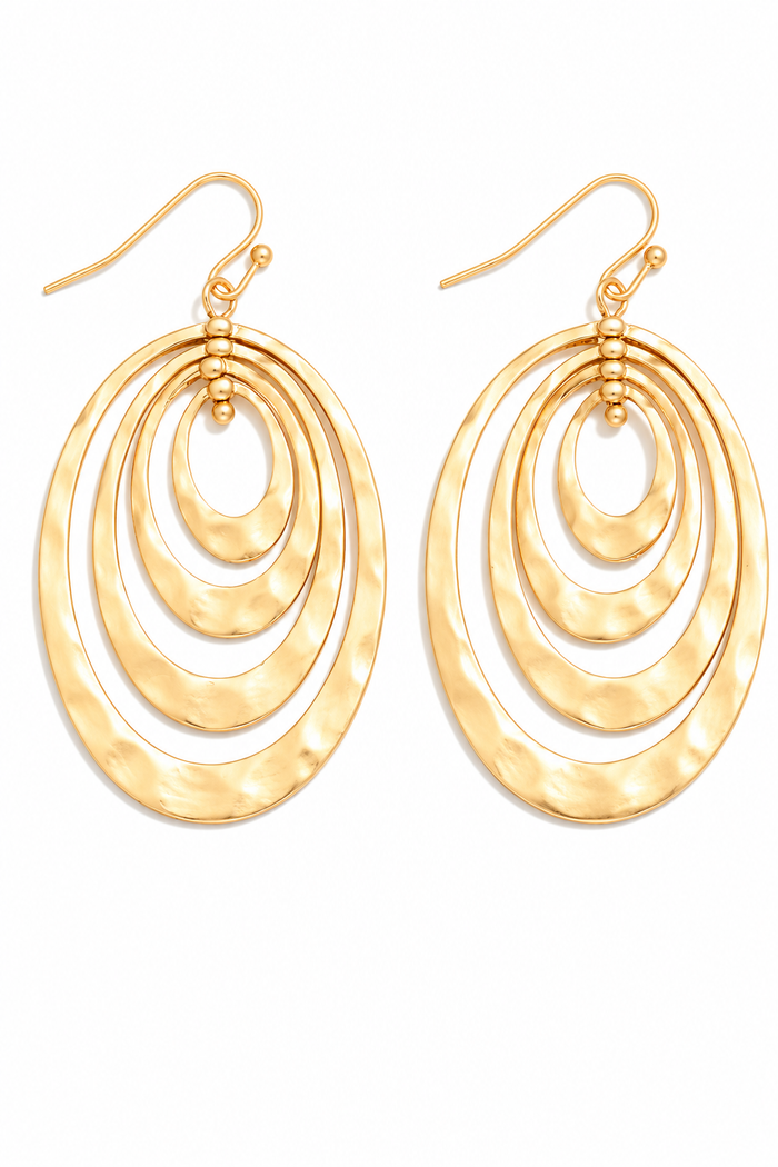 Golden Nest Drop Earrings