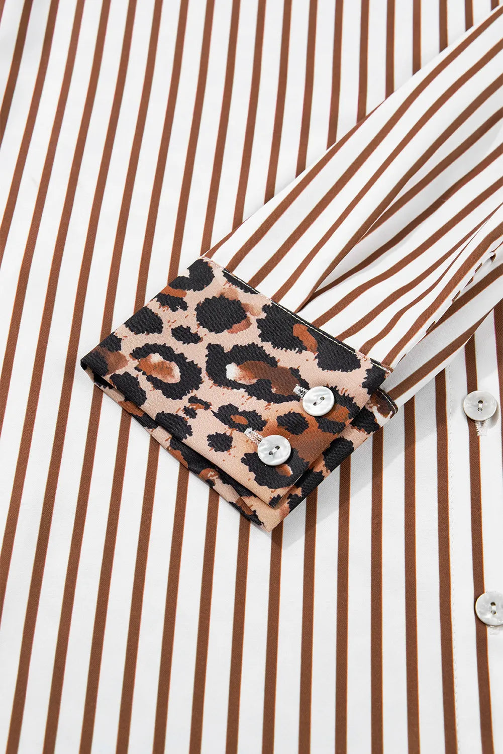 Grant Brown Stripe/Leopard Dress