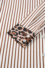 Grant Brown Stripe/Leopard Dress