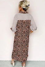 Grant Brown Stripe/Leopard Dress