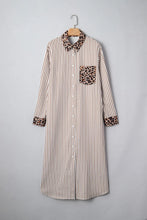 Grant Brown Stripe/Leopard Dress