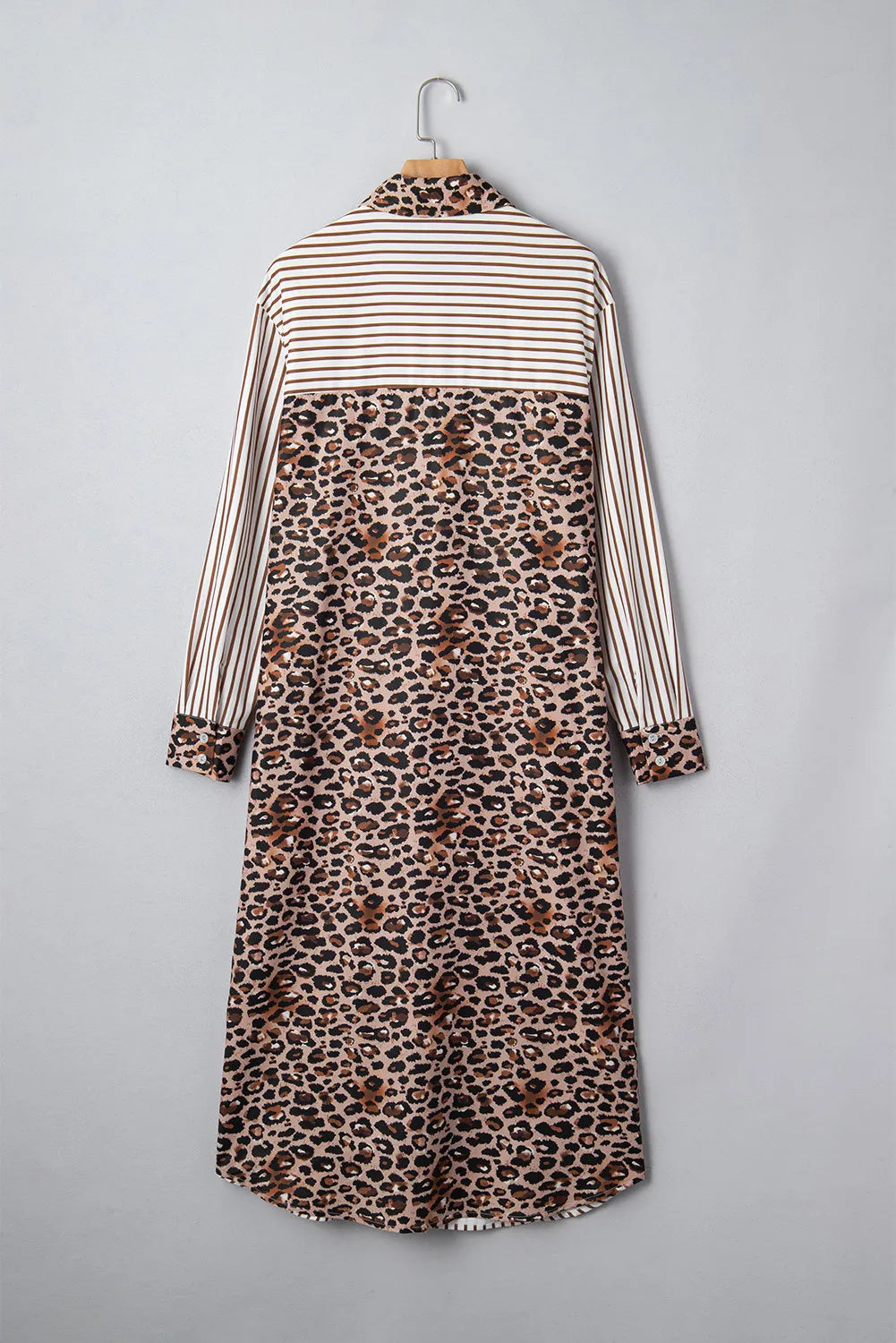 Grant Brown Stripe/Leopard Dress