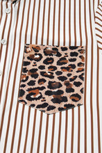 Grant Brown Stripe/Leopard Dress