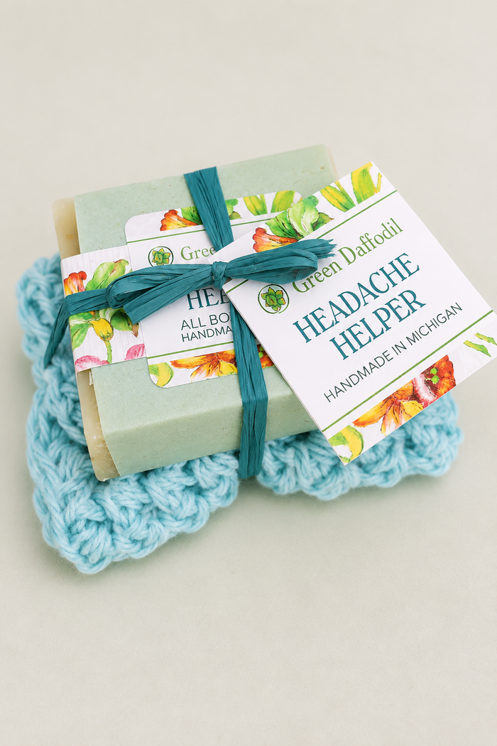 Headache Helper Soap & Washcloth Gift Set