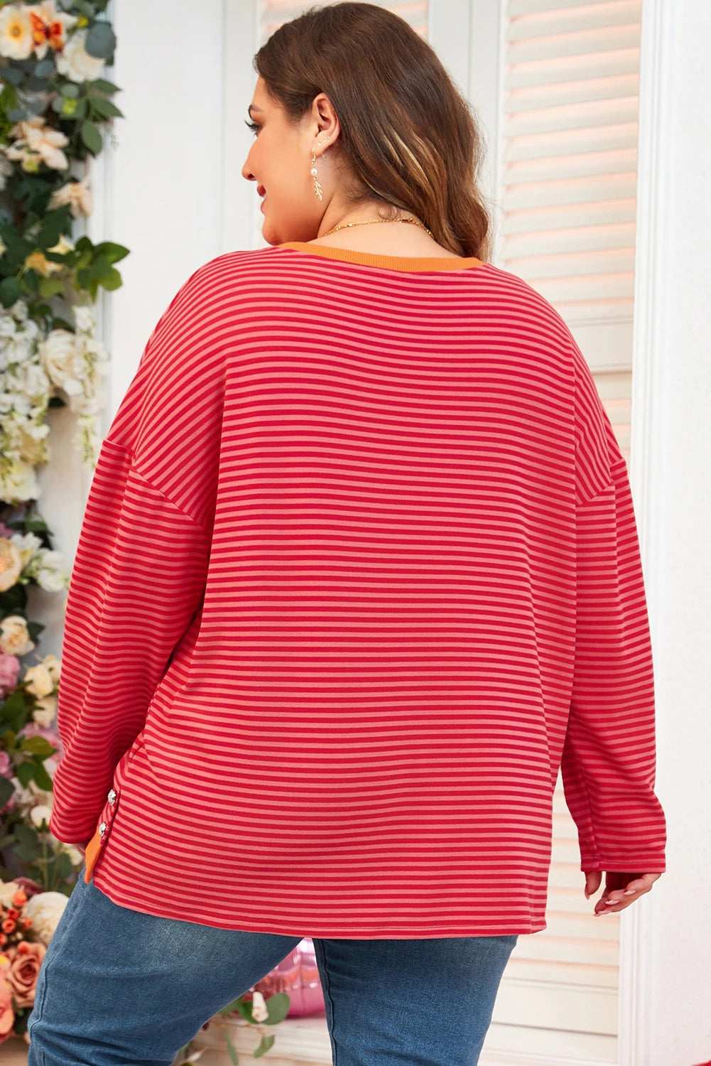 Hayes Striped Top Curvy