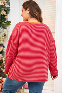 Hayes Striped Top Curvy