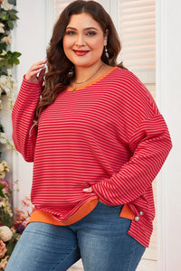 Hayes Striped Top Curvy