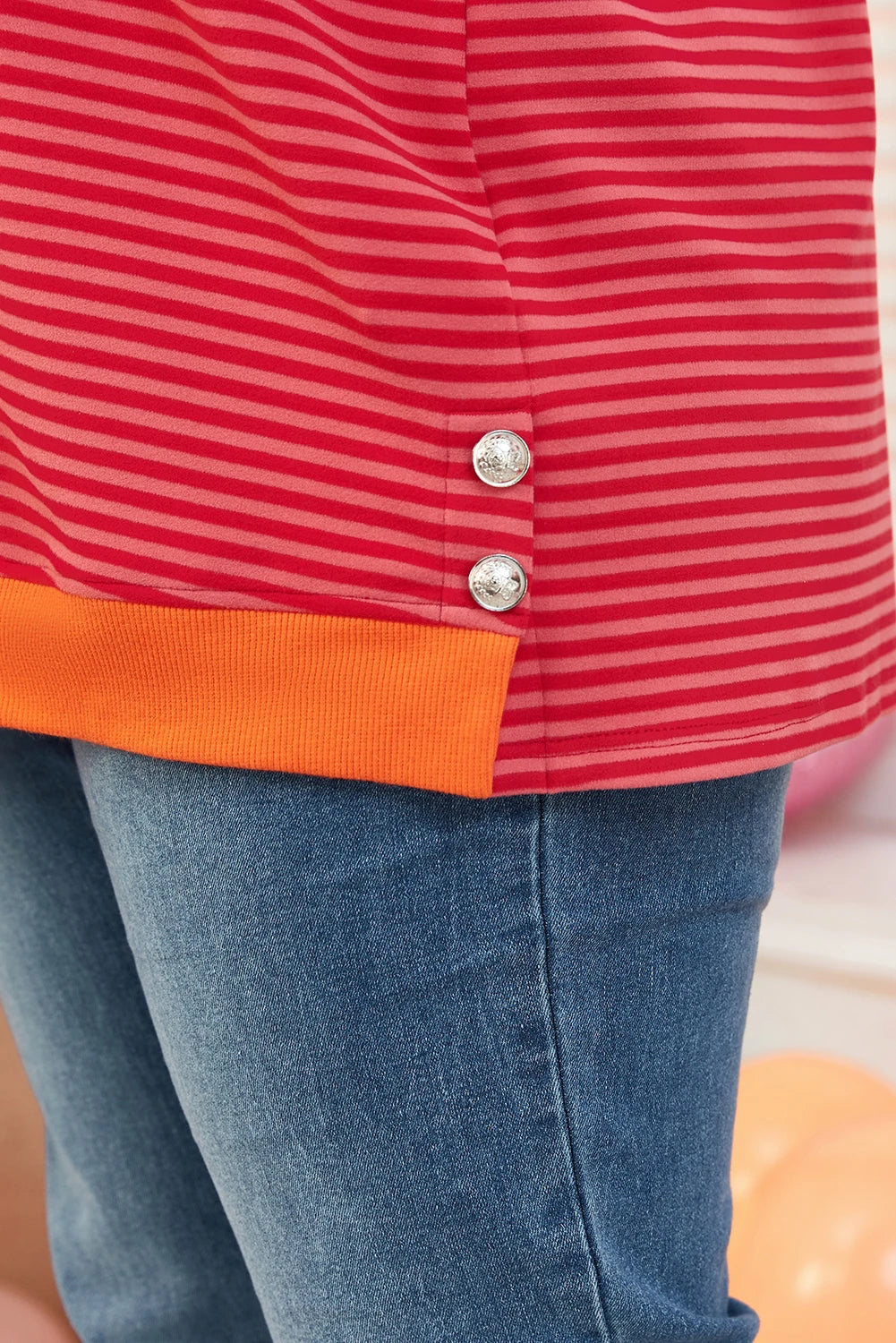 Hayes Striped Top Curvy