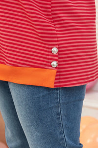 Hayes Striped Top Curvy