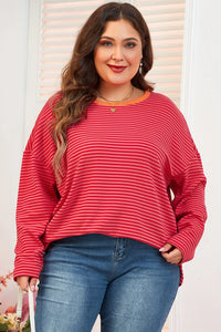 Hayes Striped Top Curvy