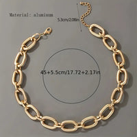 Heba Chunky Oval Chain Necklace