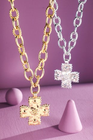 Hollyn Ornate Cross Necklace