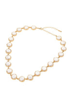 Honey Pearl Disc Necklace