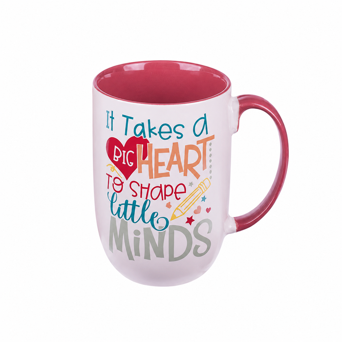 Mug Red Big Heart to Shape Minds