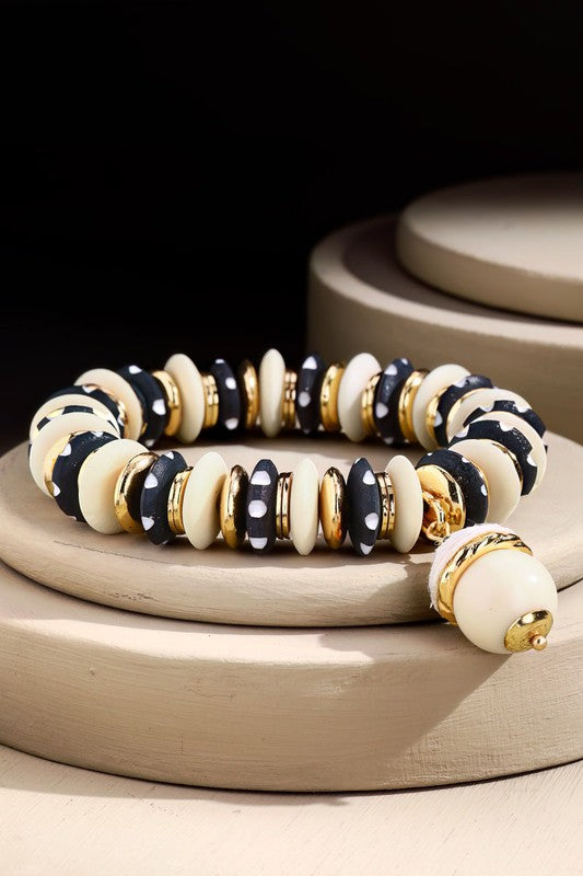 Ivette Black and White Bracelet