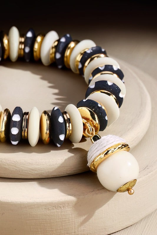 Ivette Black and White Bracelet