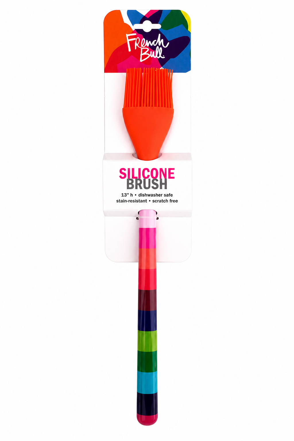 French Bull Jelly Bean Stripe Silicone Brush