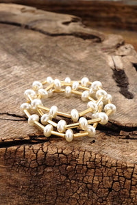 Jessie Floating Pearls Bracelet Set