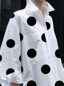 Jetson Polka Dot Top in Curvy