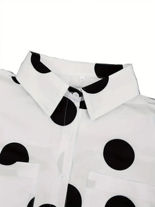 Jetson Polka Dot Top in Curvy